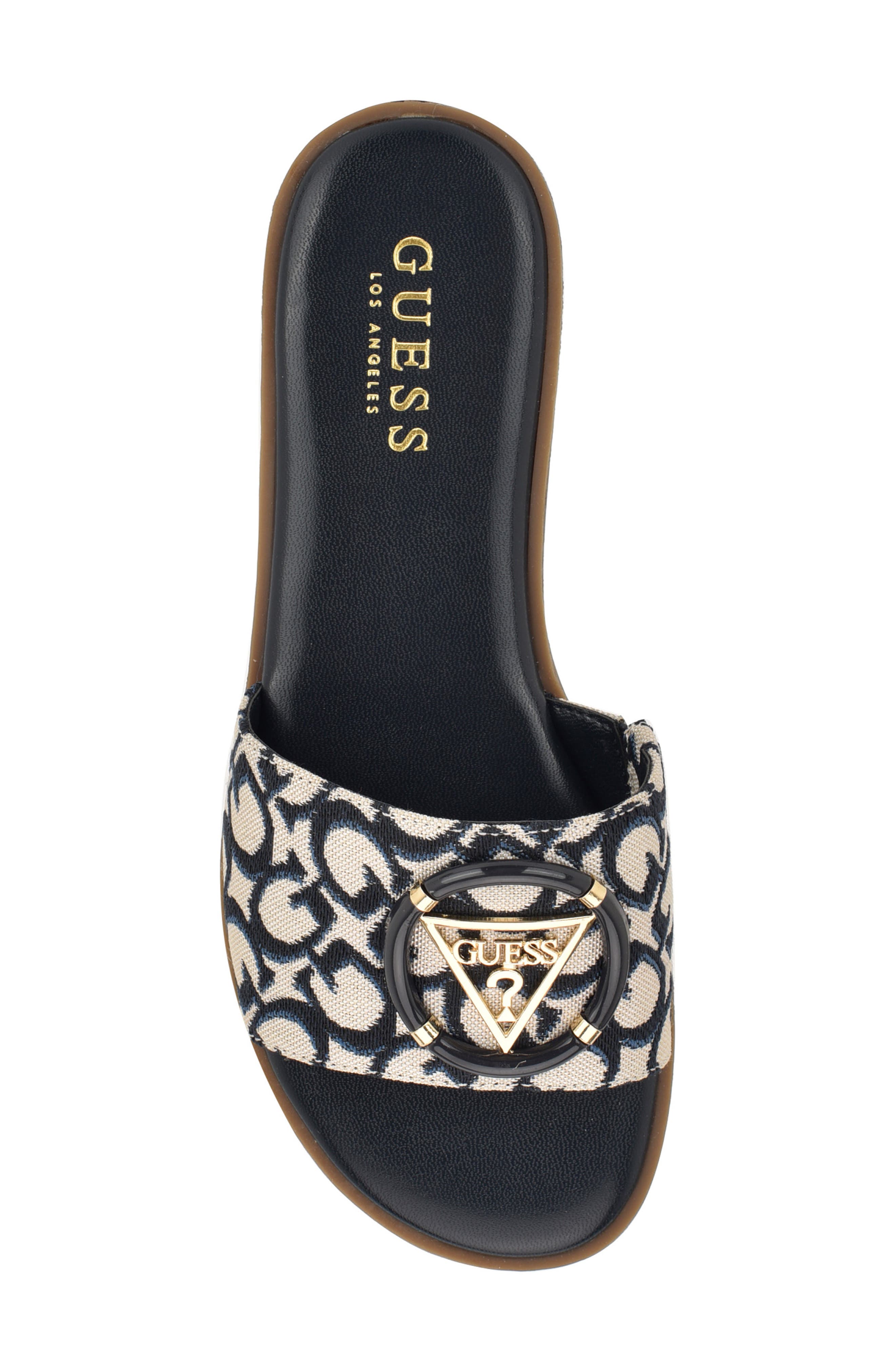 Magnify Slide Sandal, Alternate, color, DARK BLUE