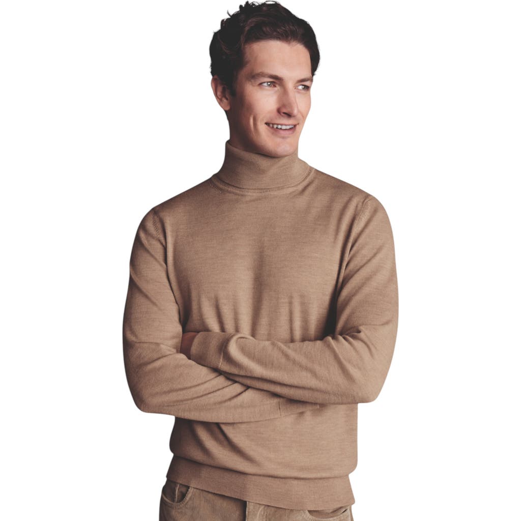 CHARLES TYRWHITT CHARLES TYRWHITT PURE MERINO ROLL NECK SWEATER