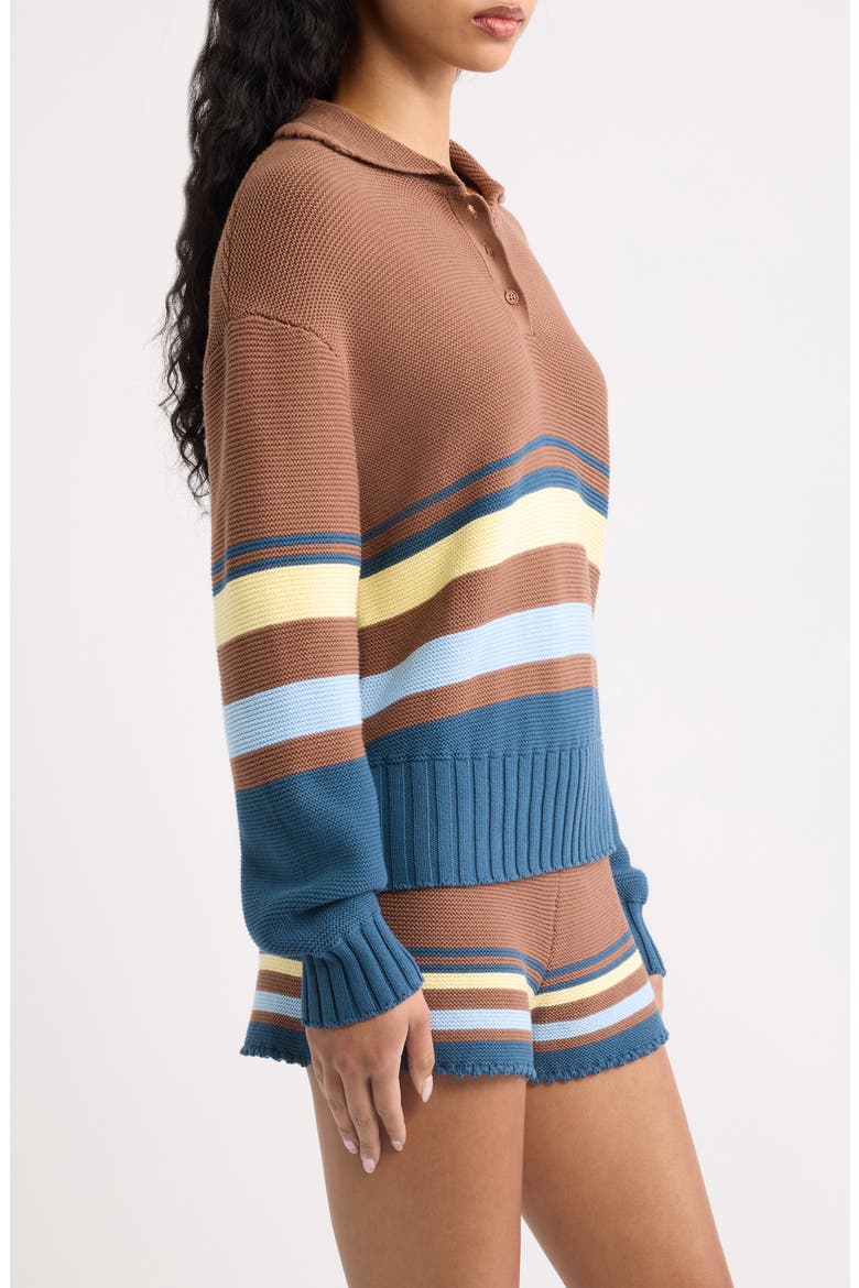 Cleo Cotton Pullover Sweater, Alternate, color, WALNUT WOOD MULTI