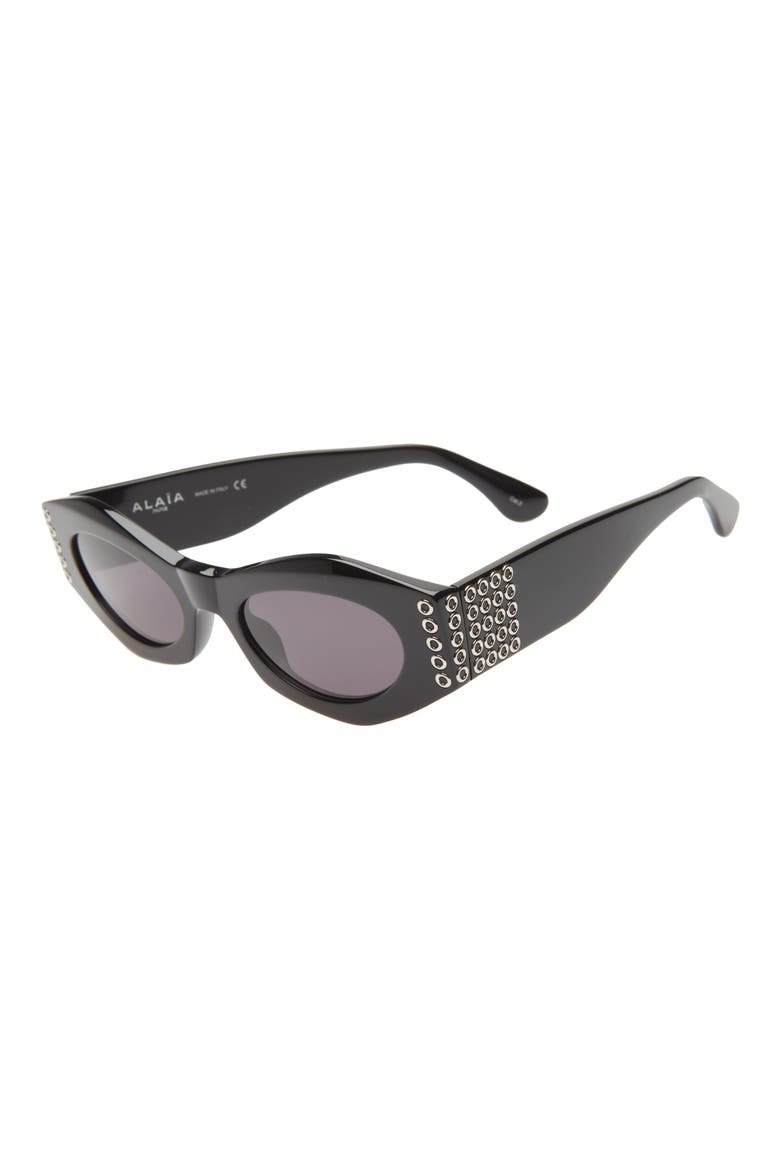 50mm Butterfly Sunglasses, Alternate, color, BLACK