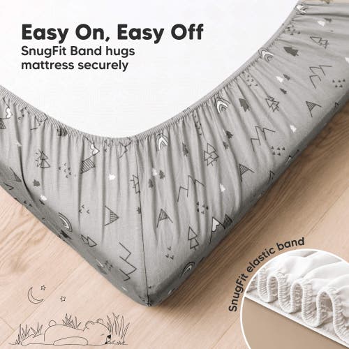 Keababies 2-pack Aereo Fitted Crib Sheets In Woodland