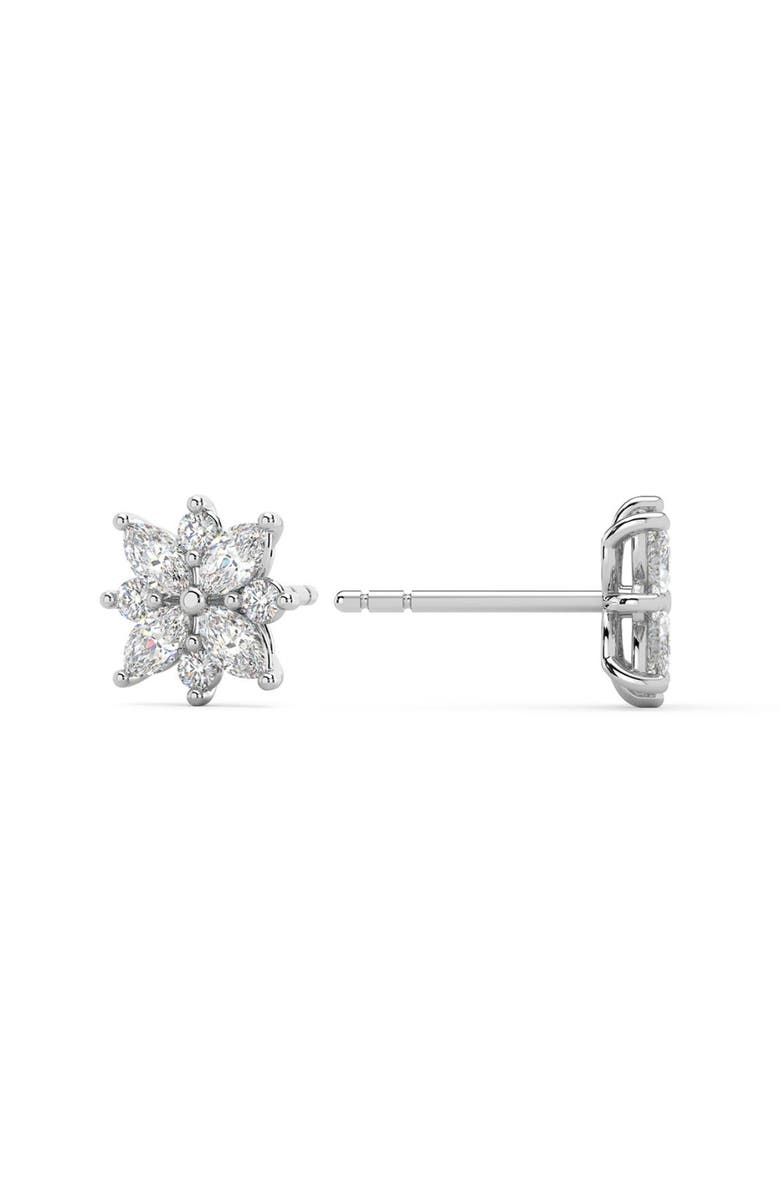 Bliss Diamond 1/2Ct Marquise Star Diamond Earrings 14k Gold Earrings Lab Grown, Alternate, color, 14K White Gold