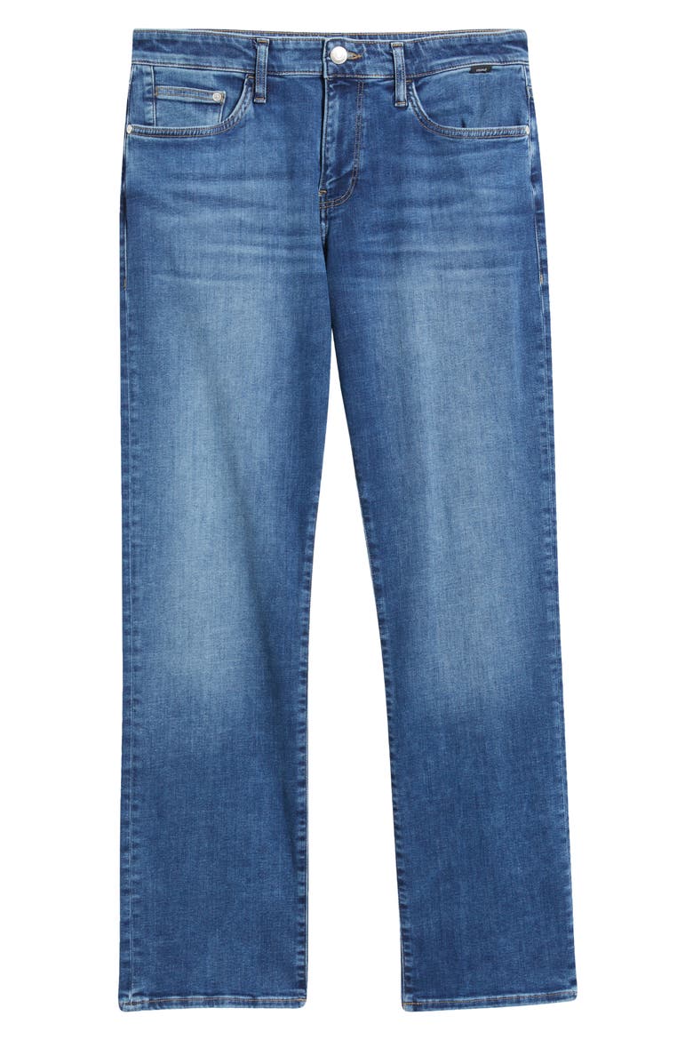 Matt Relaxed Straight Fit Jeans, Alternate, color, DARK BRUSHED FEATHER BLUE