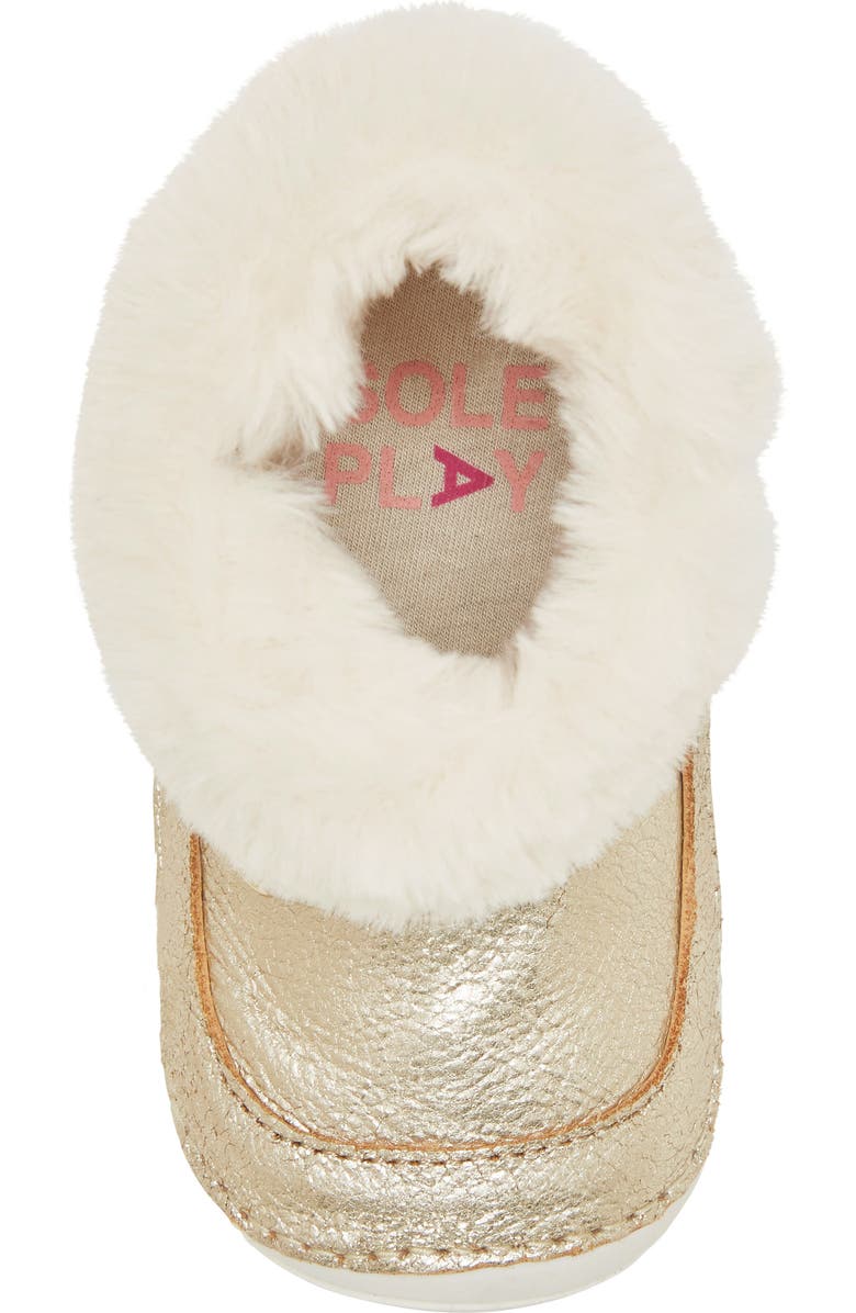 Sole Play Metallic Faux Fur Bootie, Alternate, color,