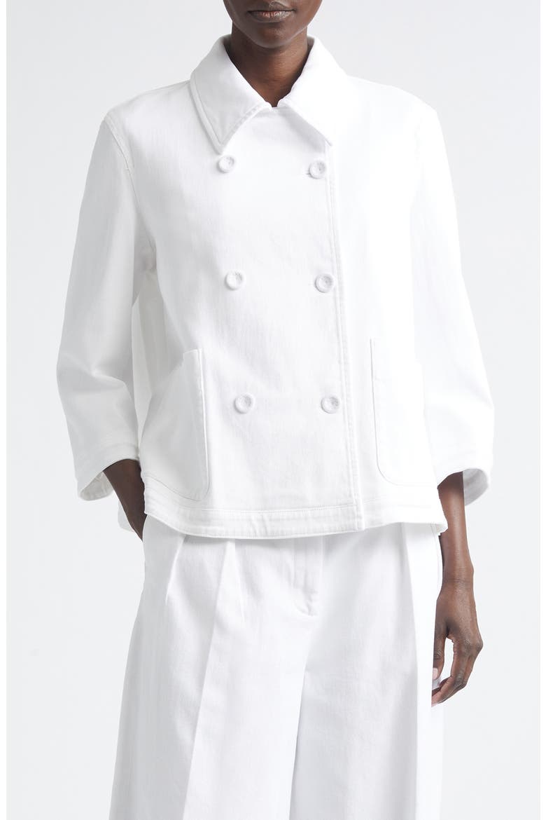 Hayden Double Breasted Jacket, Main, color, OPTIC WHITE