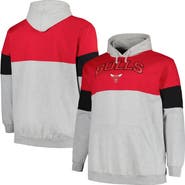 FANATICS Men's Fanatics Branded Red/Black Chicago Bulls Big & Tall Pullover Hoodie