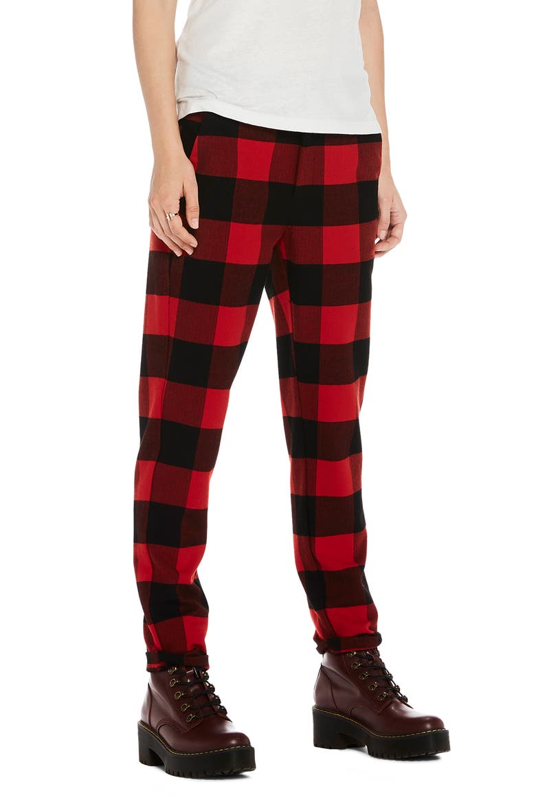 Check Print Pants, Alternate, color, COMBO A