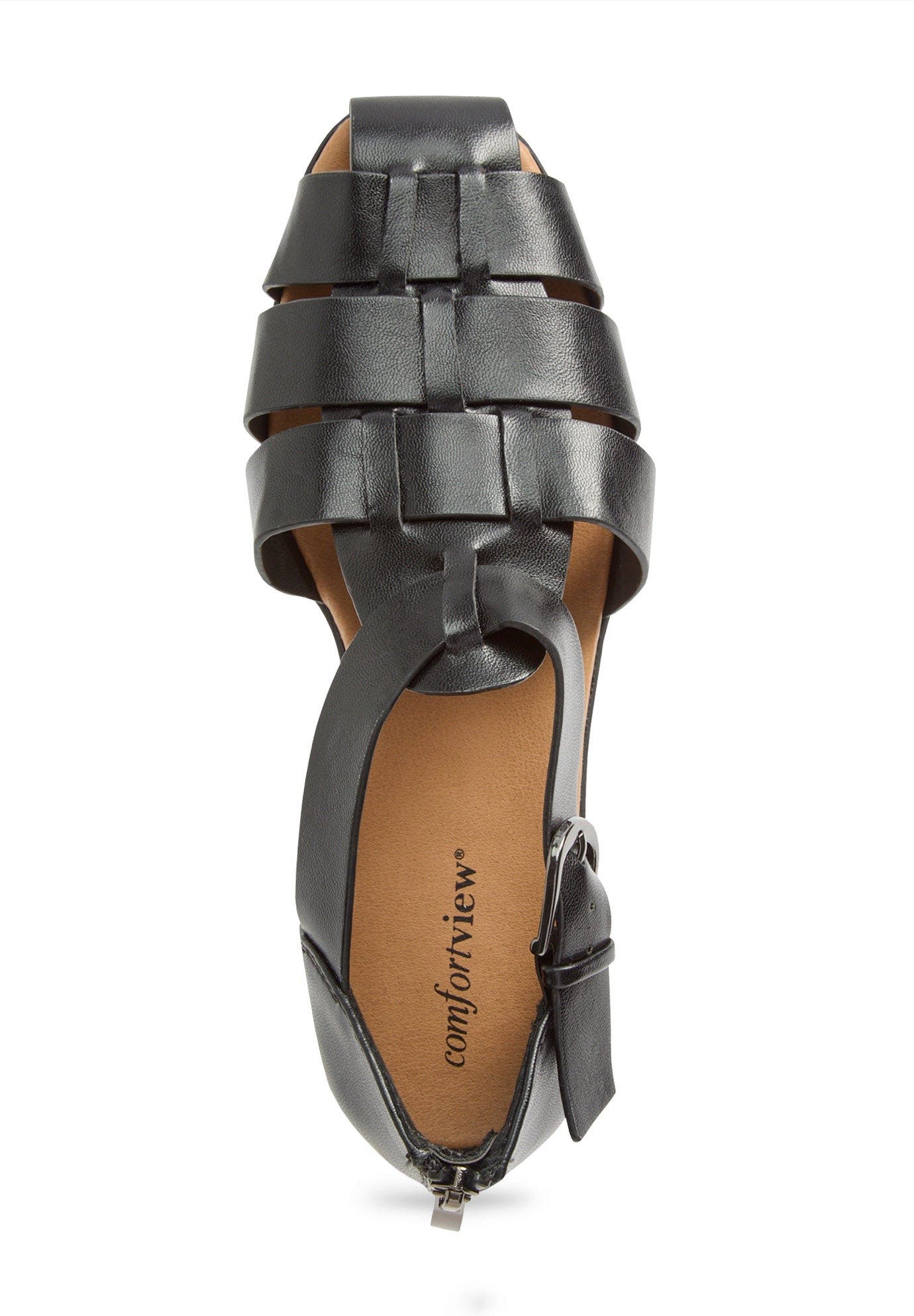 Comfortview The Cooper Fisherman Flat, Alternate, color, Black