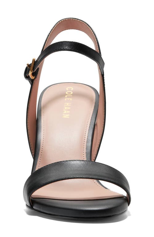 Cole Haan Josie Wedge Sandal In Black Leather