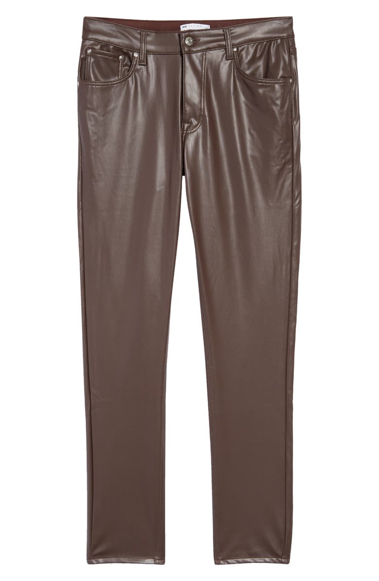 ASOS DESIGN Faux Leather Pants, Alternate, color, 