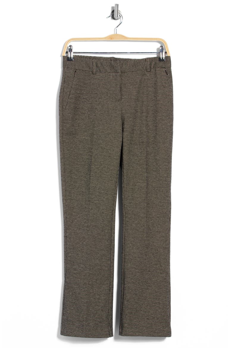 Zip Pocket Straight Leg Pants, Main, color, BROWN MULTI