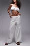 Floral Embroidered Straight Leg Pants