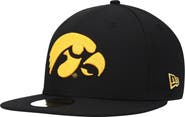 New Era Men's New Era Black Iowa Hawkeyes Logo Basic 59FIFTY Fitted Hat