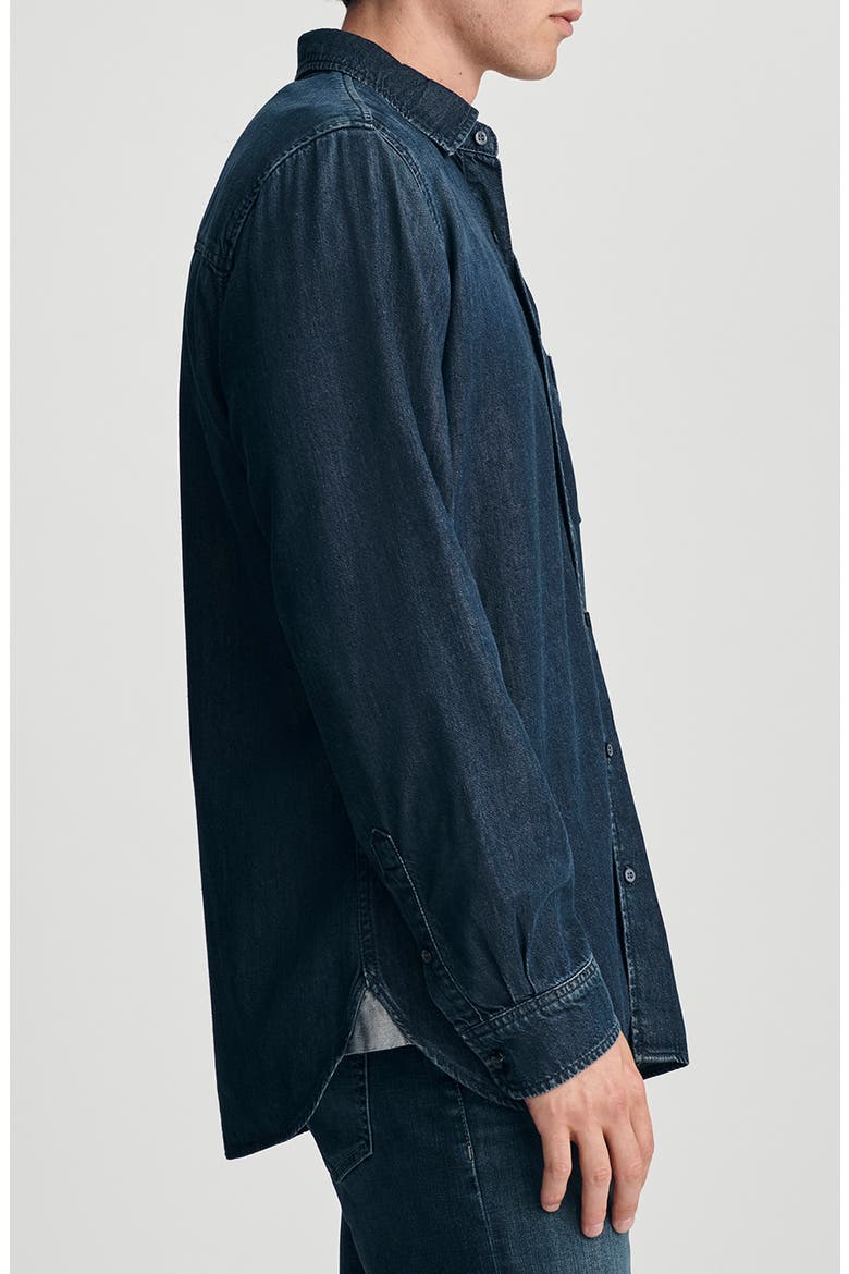 Bill Tencel Lyocell & Organic Cotton Button-Up Shirt, Alternate, color, DEEP BRUSHED AIR-LIT