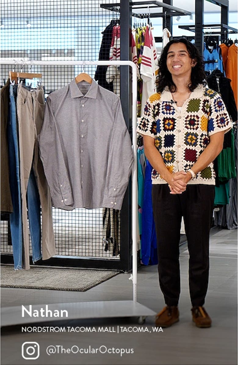 Landsdowne Print Cotton Dress Shirt, sales video thumbnail