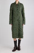 Dries Van Noten Raltonel Plaid Seersucker Coat