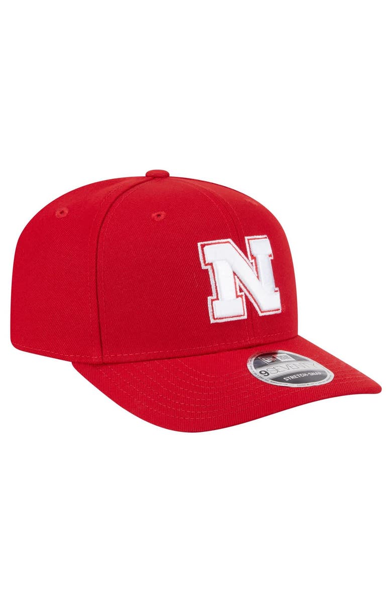 New Era Men's New Era Scarlet Nebraska Huskers Team Collective 9SEVENTY Stretch-Snap Adjustable Hat, Alternate, color, Scarlet