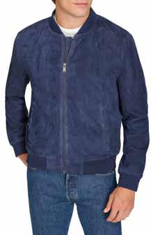 Cole Haan Suede Bomber Jacket