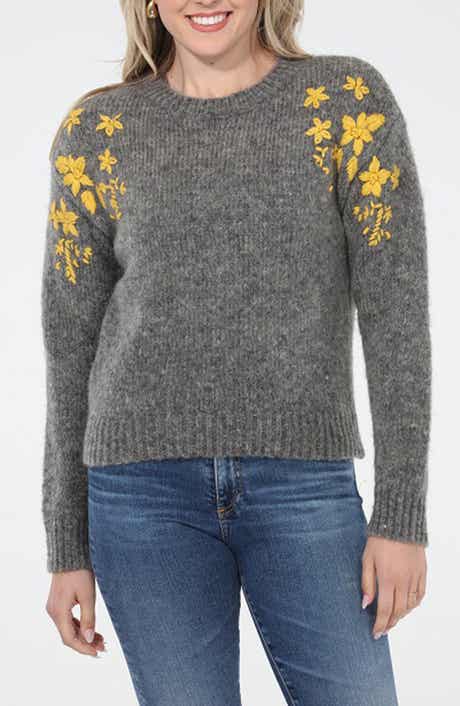 Floral Embroidered Sweater