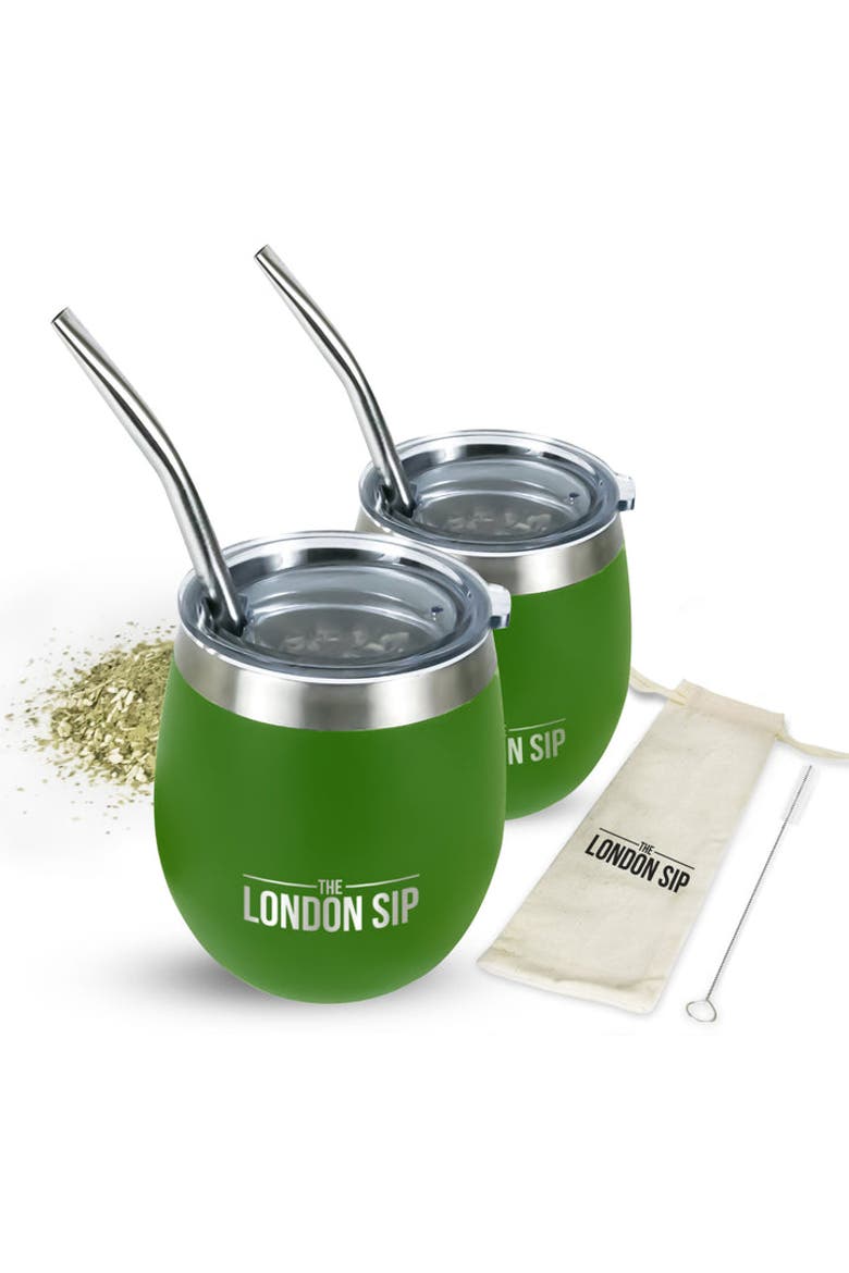 Yerba Mate Cup Set 8oz, Main, color, Green