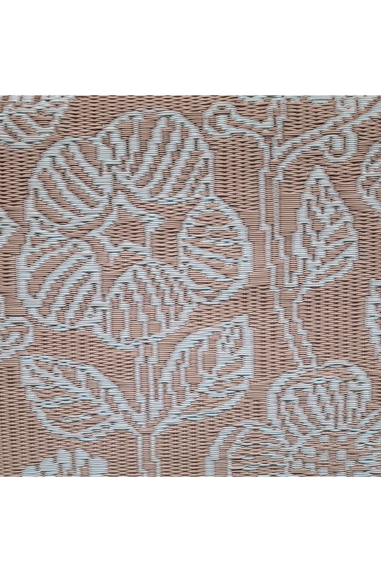 Line Flower Cool Aqua Rug, Alternate, color, 6'x9'