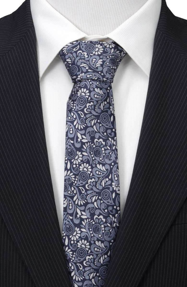 Cufflinks, Inc. x Marvel Avengers Paisley Silk Tie, Alternate, color, Navy