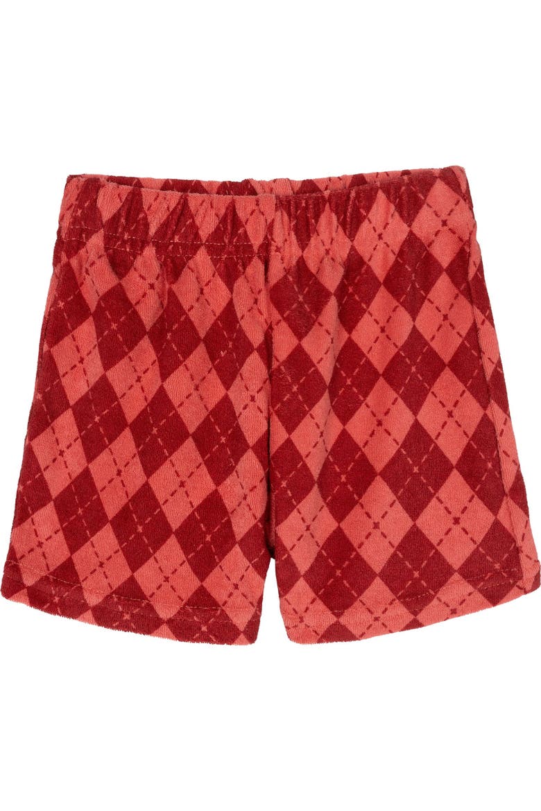 Tee and Shorts Set, Alternate, color, Maroon and Off White