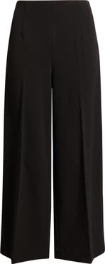 Anne Klein Pull-On Crop Wide Leg Pants