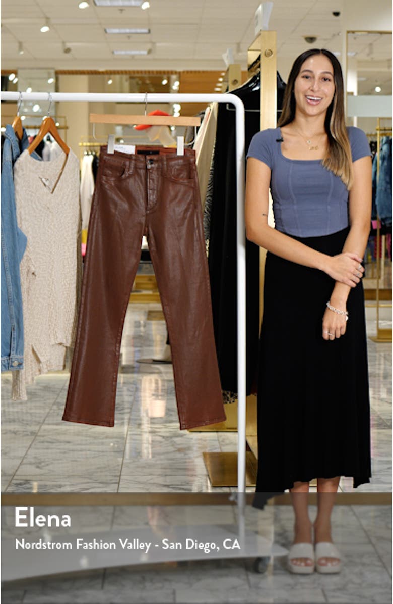 The Callie Coated High Waist Ankle Bootcut Jeans, sales video thumbnail
