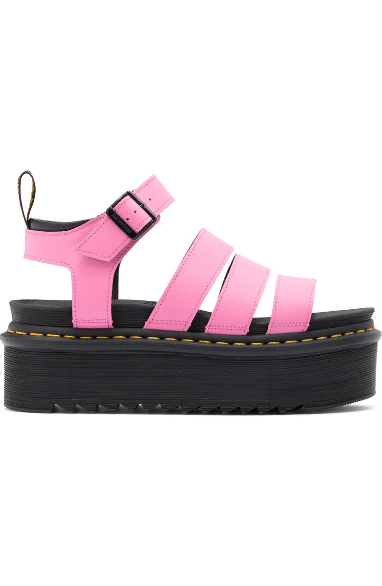 Dr. Martens Blaire Quad Platform Strappy Sandal, Alternate, color, Fondant Pink