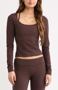 BP. Deep Scoop Neck Long Sleeve Tee