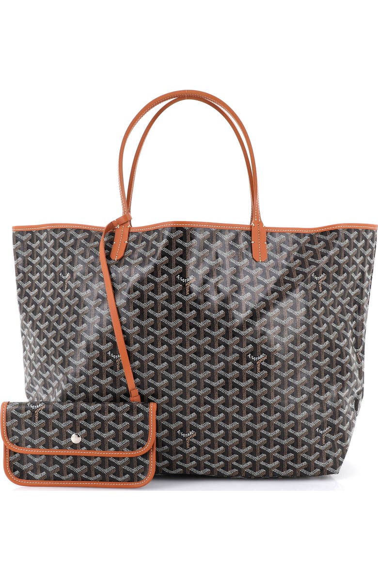 Pre-Owned Goyard Saint Louis Tote Coated Canvas GM, Alternate, color, Brown