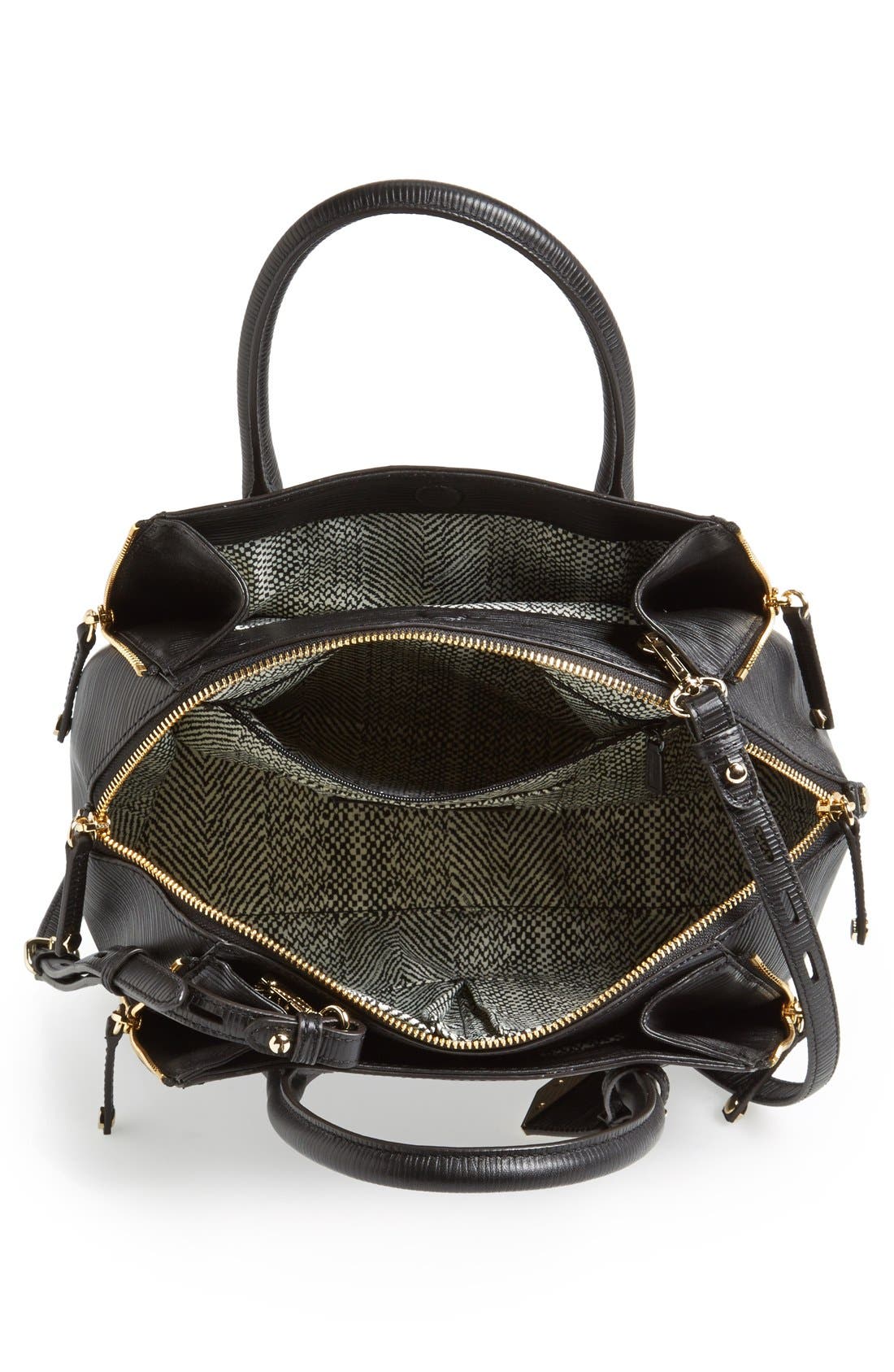 Rebecca Minkoff 'Mini Perry' Embossed Satchel, Alternate, color, 