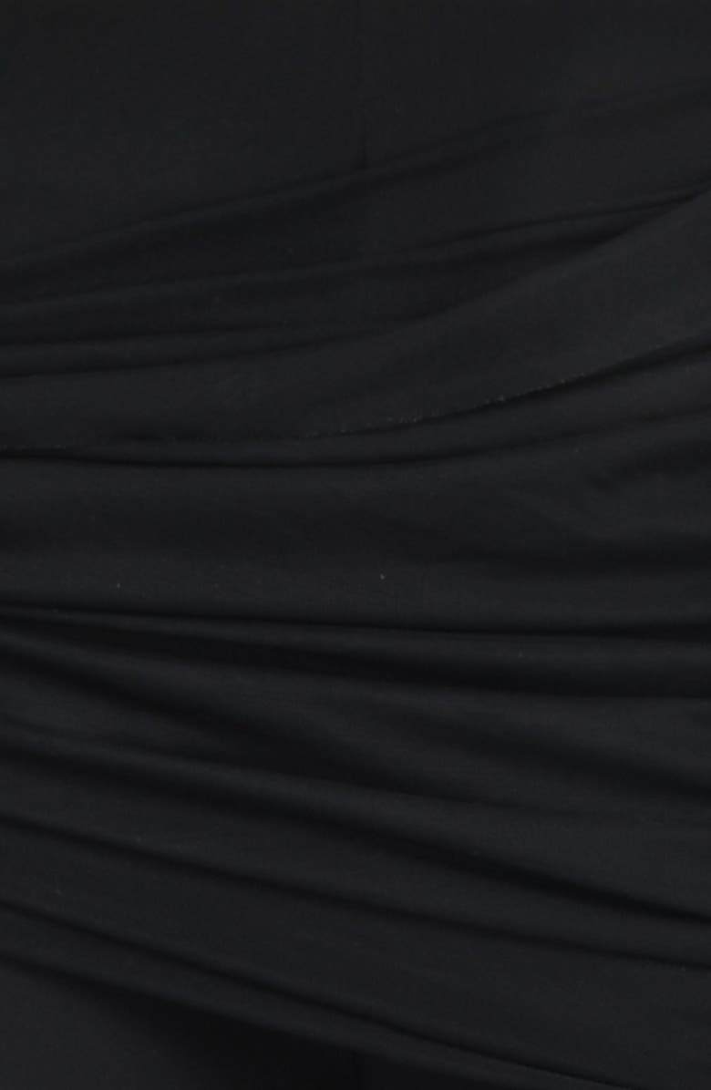 Mistress Rocks Drape Panel Flare Pants, Alternate, color, Black