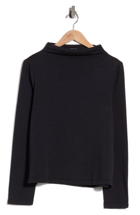Funnel Neck Organic Cotton Top