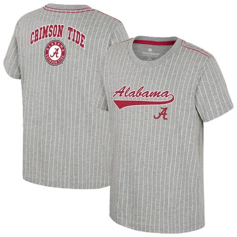 Youth Colosseum  Heather Gray Alabama Crimson Tide Airball Baseball T-Shirt