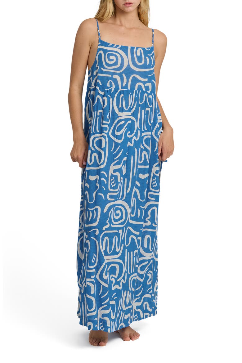 Juno Cover-Up Maxi Sundress, Main, color, TRUE BLUE