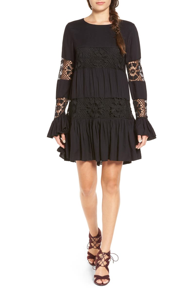 Tularosa 'Berkley' Crochet Lace Babydoll Dress, Main, color, 