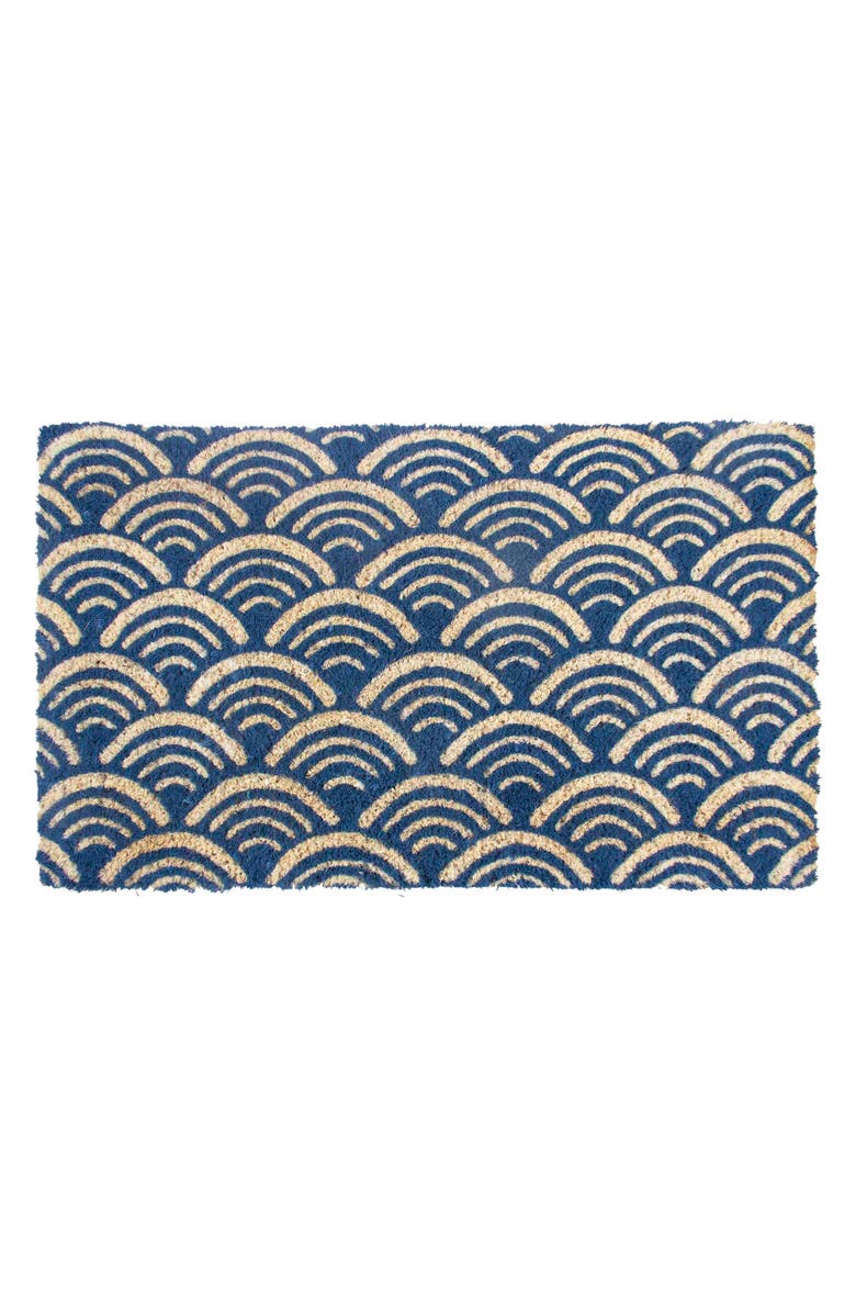 ENTRYWAYS Scalloped Coir Doormat, Main, color,
