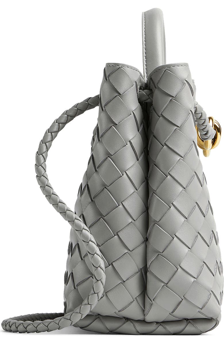 Bottega Veneta Small Andiamo Intrecciato Shoulder Bag, Alternate, color, 1505 Sterling-M B-Sterl