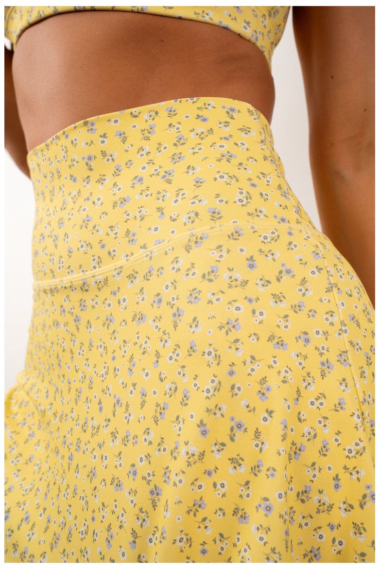 Cloud II Flutter Skort, Alternate, color, Sunny-Microfloral