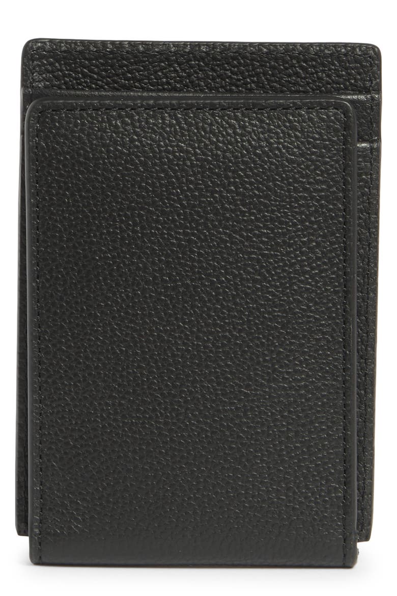 Magnetic Front Pocket Wallet, Main, color, BLACK