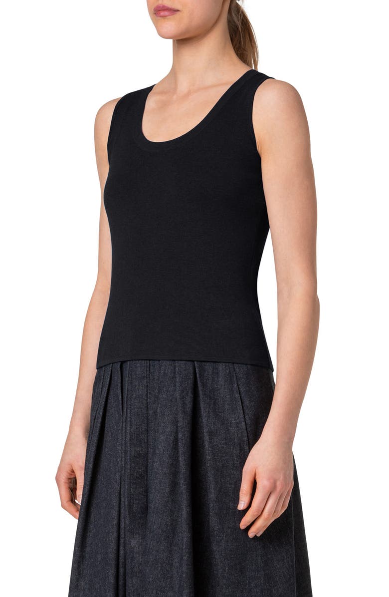 Akris Scoop Neck Tank, Alternate, color, 