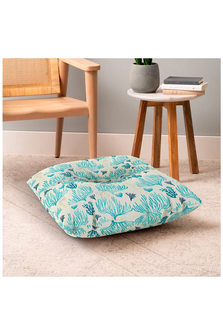 Jellyfish & Coral Seat Cushion, Alternate, color, BLUE