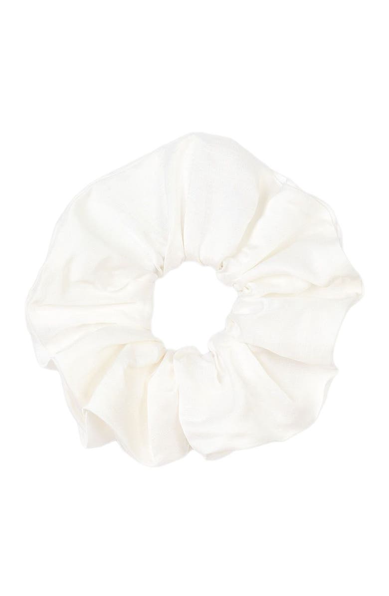 SANDRO Satin-effect scrunchie, Main, color, 