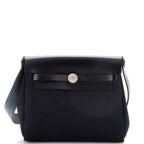 Herbag Zip Toile and Leather 20