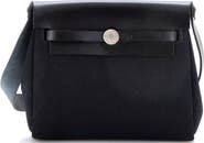 Pre-Owned Hermes Herbag Zip Toile and Leather 20