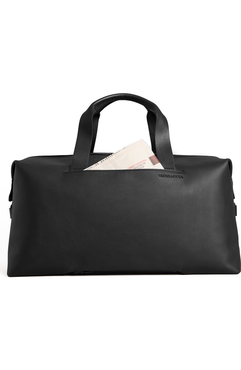 Troubadour Generation Leather Duffle, Alternate, color, Black