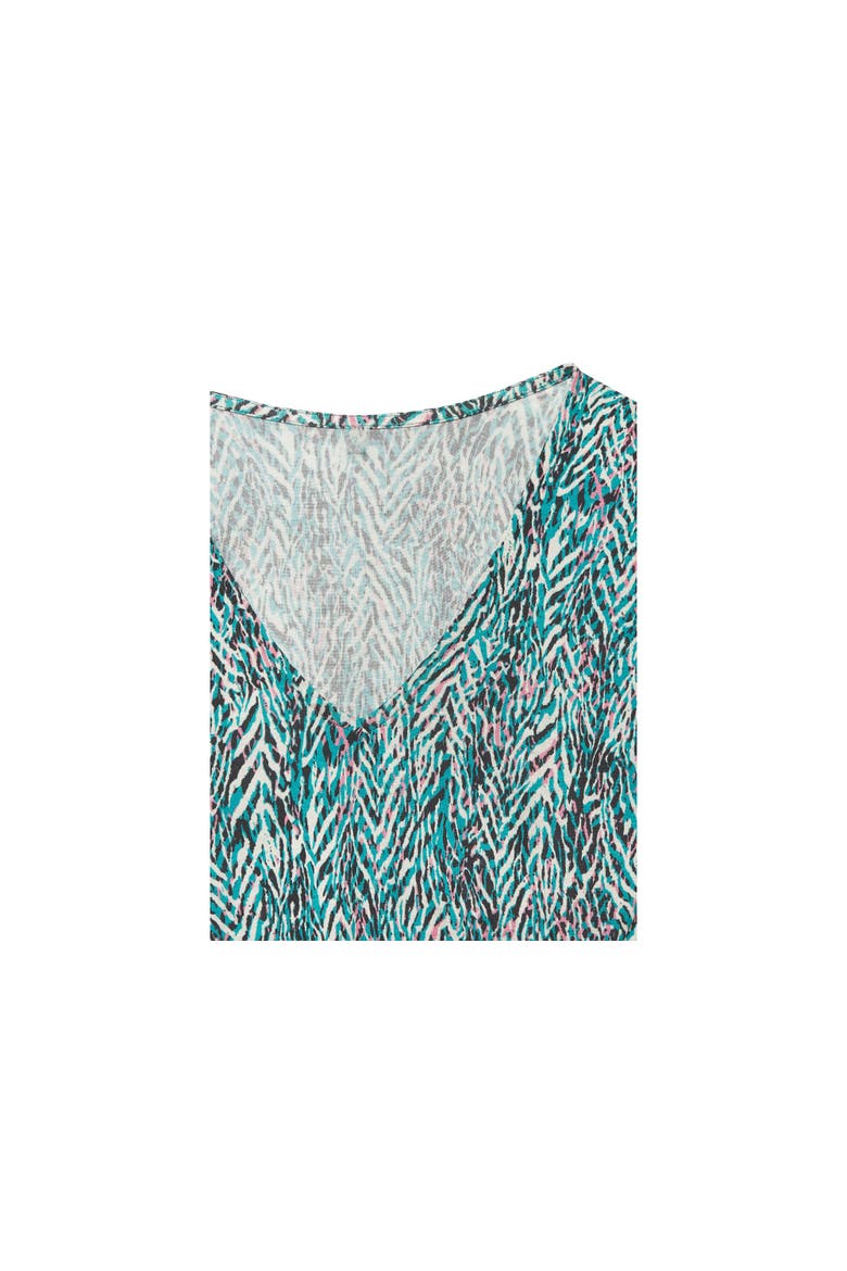 Women's Smocked Waist Dress, Alternate, color, Turquoise Rose