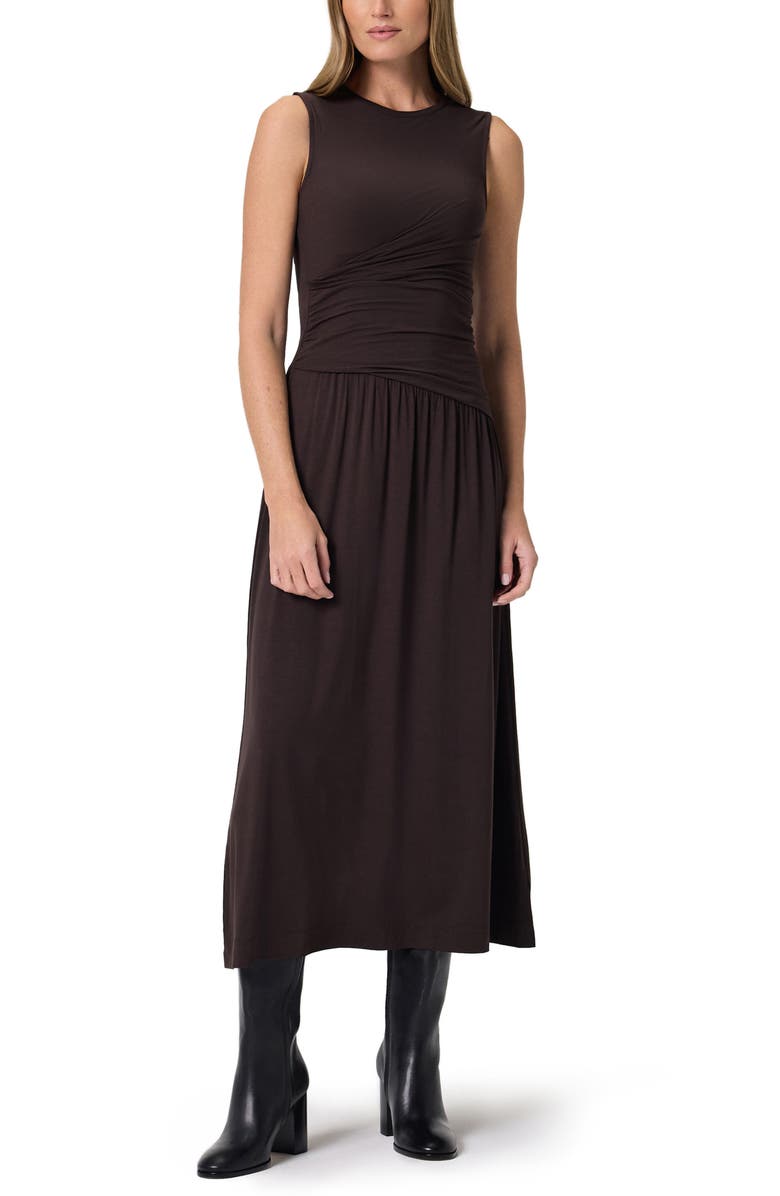 PAIGE Bonita Sleeveless Jersey Midi Dress, Alternate, color, Java